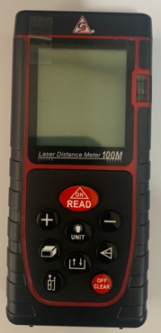 MEDIDOR DE DISTANCIA LASER MARCA GB MODELO DM-100