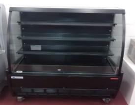 VITRINA PARA LACTEOS Y SALCHICHONERIA SWEET GLOBAL SELF L100 SEMI MURAL ABIERTO MARCA OSCARTIELLE TEMPERATURA: 2° C / 4° C DIMENSIONES: 1.00 X 1.02 X 1.26 COLOR: NEGRO 3 ENTREPAÑOS DE CRISTAL ABIERTOS (PANORAMICA)