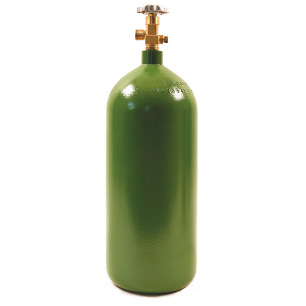 TANQUE PARA OXIGENO VERDE 40 PIES CUBICOS MARCA UNIWELD R40