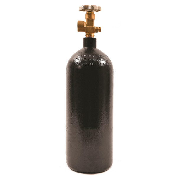 TANQUE PARA NITROGENO NEGRO 20 PIES CUBICOS, 12.7LBS, DIAMETRO 12.7 Y ALTO 45.7 CM, 0.5663 M3 MARCA UNIWELD N20