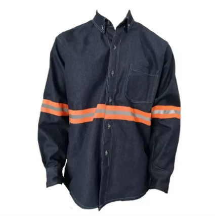 CAMISA CON REFLEJANTES NARANJA TALLA GRANDE