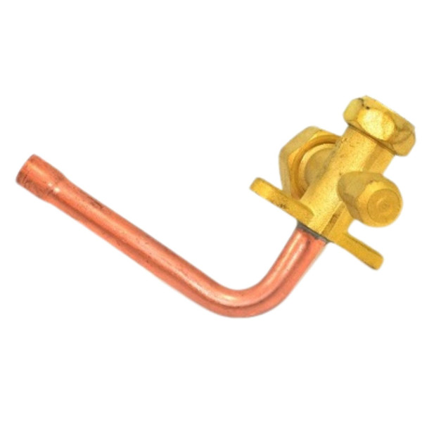 Válvula para Mini Split Appli Parts APMV-1438 de 3/8" para Multiples Refrigerantes con puerto de Servicio 1/4 pulg SAE