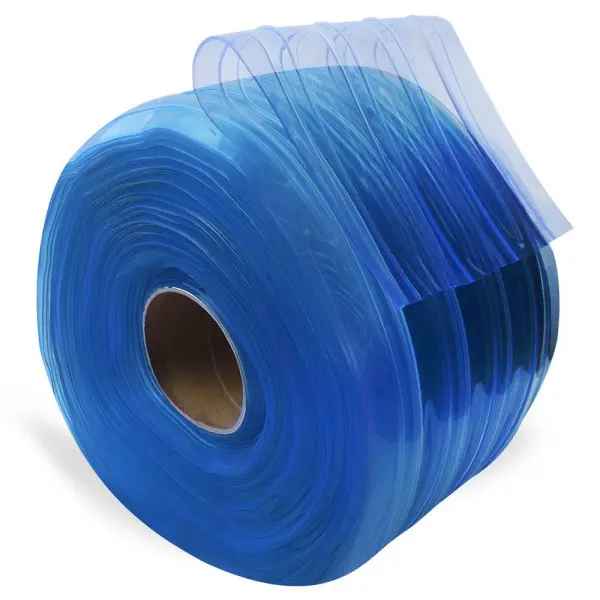 ROLLO DE CORTINA HAWAIANA 20CMS DE ANCHO X 50 MTS DE LARGO X 2MM ESPESOR, ESTRIADA, TRANSPARENTE, TEMPERATURA DE TRABAJO -40 C a 50 C