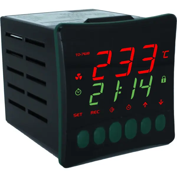 Full Gauge To-761b Termostato Para Horno 85-265v/50-60hz Para Gas, Electrico, Madera -10 A 500c/ 14 A 932f 6 Salidas Para Relay 3 Entrada Digital 1 Sensor De Llama 1 Alarma Interna