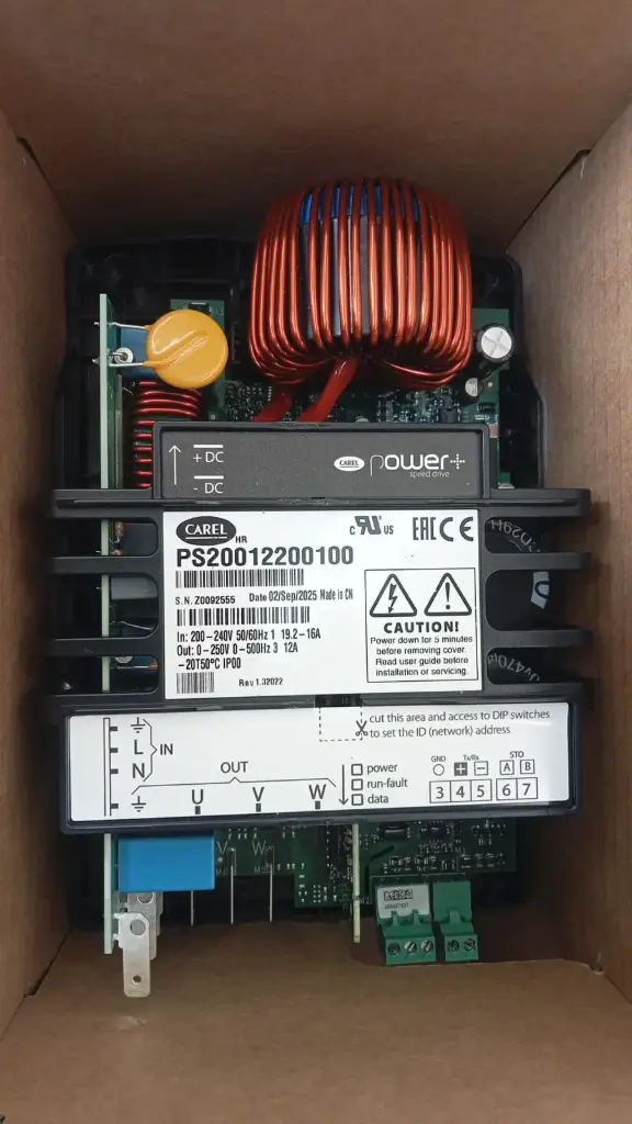 VARIADOR DE FRECUENCIA CARELL VFD PS20012200100 POWER+ 12A, 200-240VAC 1PH, REEMPLAZA AL PSD101021A