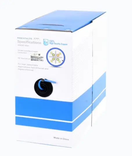 BOBINA DE CABLE DE 305 METROS CAT6, CM, 24 AWG, ALTO RENDIMIENTO, ETL, UL, COLOR AZUL, SUPER FLEXIBLE, PARA APLICACIONES DE VIDEOVIGILANCIA, VIDEO HD, Y REDES DE DATOS. USO INTERIOR MODELO: PRO-CAT-6-LITE MARCA: LINKEDPRO BY EPCOM