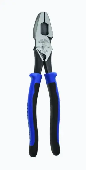 PINZAS DE ELECTRICISTA ALTA PALANCA, JALA GUÍA Y PONCHADORA DE TERMINALES DE 9 PULGADAS. PONCHADORA INTEGRADA PARA CONDUCTORES SIN AISLAMIENTO 46% MÁS POTENCIA DE CORTE Y AGARRE CUCHILLAS TEMPLADAS POR INDUCCIÓN PARA MAYOR DURABILIDAD UNIÓN REMACHADA EN CALIENTE SIN BAMBOLEO CUBIERTA BIMATERIAL CON TOPES ANTIDESLIZANTES MODELO: KT215-9 MARCA: KLEIN TOOLS 