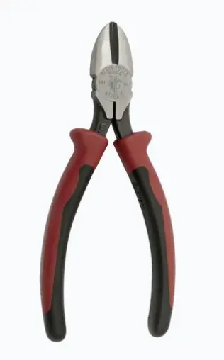 PINZAS DE CORTE DIAGONAL DE 5 PULGADAS. CUCHILLAS TEMPLADAS POR INDUCCIÓN PARA MAYOR DURABILIDAD UNIÓN REMACHADA EN CALIENTE PARA ACCIÓN ESTABLE CUBIERTA PLÁSTICA BIMATERIAL DE AVANZADA TECNOLOGÍA DIMENSIONES COMPACTAS: LARGO TOTAL 5.40' (137 MM) PESO LIGERO DE 0.172 KG PARA FÁCIL MANEJO MODELO: KT202-5 MARCA: KLEIN TOOLS 