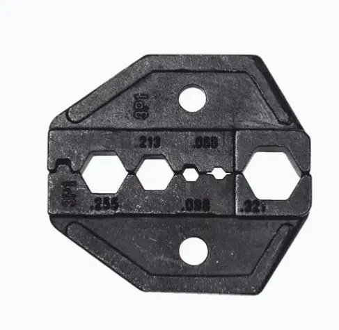 MATRIZ PONCHADORA PARA CABLE COAXIAL RG58, RG59, RG6 Y RG62. COMPATIBLE CON PINZA PONCHADORA VDV200-010 COMPATIBLE CON MARCO PONCHADORA VDV200-010 DE KLEIN TOOLS ACERO ALTO CARBONO TEMPLADO POR INDUCCIÓN MATRIZ PARA TERMINACIONES EXACTAS Y PRECISAS USO EXCLUSIVO CON CONECTORES DE PONCHADO DIMENSIONES CAVIDADES CUMPLEN NORMAS COMUNES MODELO: VDV-211-041 MARCA: KLEIN TOOLS 