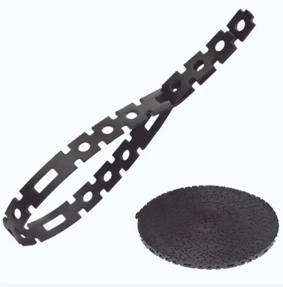 ROLLO DE AMARRE DE 23 M PARA CABLE ELÁSTICO. MATERIAL DE NYLON ESPECIAL DE ALTA RESISTENCIA BLOQUEO AUTOMÁTICO A CUALQUIER DIÁMETRO CORTE FÁCIL A LONGITUD DESEADA RESISTENCIA A LA TRACCIÓN DE 18 KG (40 LB) DIÁMETRO MÁXIMO DE 7.3 M (23.8 FT) MODELO: 450-700 MARCA: KLEIN TOOLS 