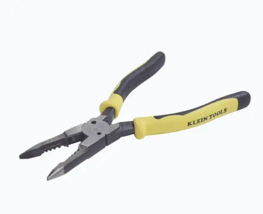 PINZAS PELACABLES PARA CABLE SÓLIDO 8-16 AWG Y CABLE TRENZADO 10-18 AWG; DE 8 PULGADAS. PINZAS PELAN CABLE SÓLIDO 8-16 AWG Y TRENZADO PUNTA EXTENDIDA PARA MAYOR ALCANCE Y SUJECIÓN CUCHILLAS TEMPLADAS POR INDUCCIÓN PARA CORTES PRECISOS ACCIONAMIENTO DE RESORTE PARA APERTURA AUTOMÁTICA MANGOS JOURNEYMAN CON DOBLE MATERIAL PARA MEJOR AGARRE MODELO: J206-8C MARCA: KLEIN TOOLS 
