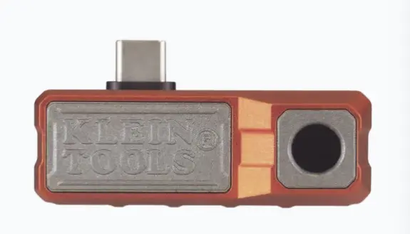 MINI CÁMARA TERMOGRÁFICA PARA DISPOSITIVOS ANDROID®️. CON ESTUCHE PORTÁTIL Y MOSQUETÓN. SIMILAR A SERIES HMTP Y HMTJ INCLUYE ALARMA DE TEMPERATURA ALTA/BAJA PARA SUPERVISAR SISTEMAS MODELO: TI220 MARCA: KLEIN TOOLS 