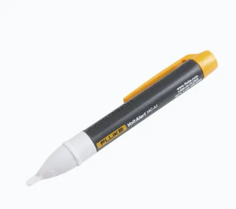 DETECTOR DE VOLTAJE VOLTALERT™️, RANGO DE 90 A 1000 VCA, CON LUZ ROJA Y SONIDO AL DETECTAR EXISTENCIA DE TENSIÓN DETECCIÓN SIN CONTACTO DESDE 90 VCA A 1000 VCA INDICADOR LED ROJO Y PITIDO PARA DETECCIÓN COMPATIBLE CON FRECUENCIAS DE 45 HZ A 405 HZ MODELO ESPECIAL PARA CIRCUITOS DE 20 V A 90 V FÁCIL USO PARA PROFESIONALES Y PARTICULARES MODELO: FLUKE-1AC-A1-II MARCA: FLUKE 
