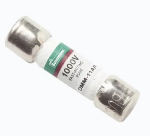 FUSIBLE DE 11A/1000V PARA MULTÍMETROS FLUKE 107, 115, 117, 233, 175, 177, 179, 83 V, 87V, 287, 289, 27II, 28II, 88V, 77IV, 87V MAX, 28II EX PROTECCIÓN CONTRA DESCARGAS ELÉCTRICAS Y QUEMADURAS RELLENO DE ARENA ABSORBE ENERGÍA Y TEMPERATURA FUNDE ARENA A VIDRIO, INTERRUMPE OXÍGENO ALTA RESISTENCIA A 5500 °C/10,000 °F MODELOS HASTA 1000 V, DISTINTOS AMPERAJES MODELO: 203403 MARCA: FLUKE 