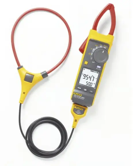 PINZA AMPERIMÉTRICA DE CORRIENTE CC/CA DE VERDADERO VALOR EFICAZ CON IFLEX CAT III 1500 V. IDEAL PARA SISTEMAS SOLARES, EÓLICOS, BATERÍAS, INVERSOR, ETC. MEDICIÓN HASTA 1500 V CC Y 1000 V CA IFLEX MIDE CORRIENTE CA HASTA 2500 A MORDAZA FINA PARA ALTA DENSIDAD DE CABLES CLASIFICACIÓN IP54 PARA USO EXTERIOR RIGUROSO INDICACIÓN ACÚSTICA PARA POLARIDAD INCORRECTA MODELO: FLUKE-393FC MARCA: FLUKE 