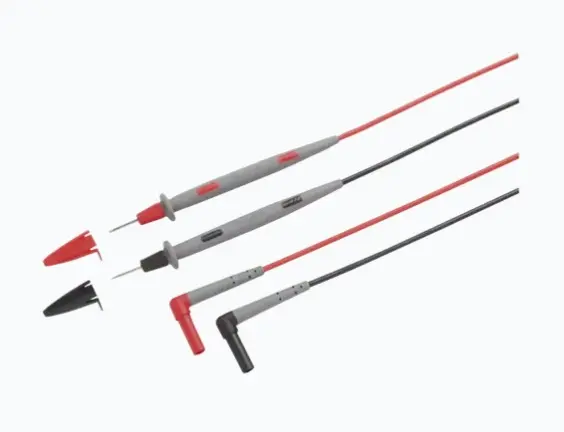 PUNTAS DE PRUEBA PARA ALTA PRECISIÓN. CAT III, CAT IV CON CAPUCHÓN PROTECTOR SONDAS CÓMODAS, ROJAS Y NEGRAS, PARA FÁCIL MANEJO CABLES FLEXIBLES CON AISLAMIENTO DE SILICONA RESISTENTE CLASIFICACIÓN CAT IV 600 V CON TAPA PROTECTORA TECNOLOGÍA WEARGUARD REVELA DESGASTE DE CABLES COMPATIBLE CON CONECTORES BANANA REVESTIDOS ESTÁNDAR 4 MM MODELO: TL71 MARCA: FLUKE 