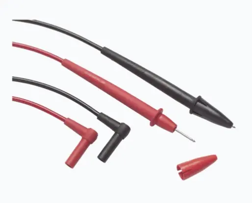 JUEGO DE CABLES DE PRUEBA GENERAL DE PUNTA DURA. CAT III Y CAT IV SOLO CON TAPA PROTECTORA SONDAS ERGONÓMICAS CON CONECTORES BANANA 4 MM PUNTAS DE COMPROBACIÓN AISLADAS DE 1.22 METROS CATEGORÍA DE SEGURIDAD CAT IV 600V, CAT III 1000V CONECTORES CUBIERTOS TIPO BANANA PARA MÁXIMA SEGURIDAD CERTIFICADO CSA PARA ESTÁNDARES INTERNACIONALES MODELO: TL75 MARCA: FLUKE 