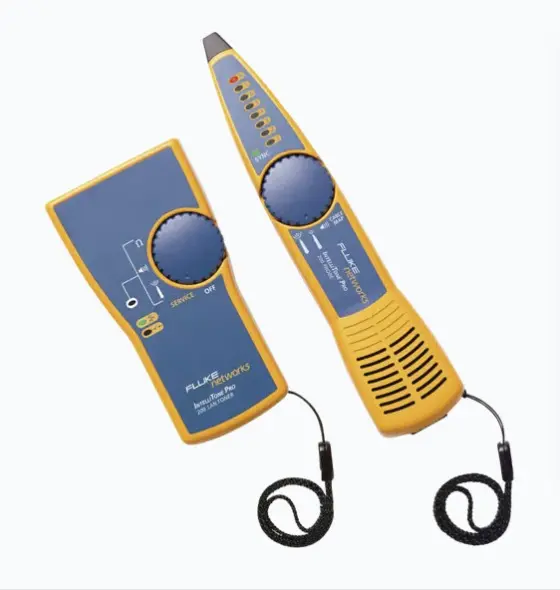 KIT AVANZADO DE GENERADOR Y SONDA (DETECTOR) DE TONOS INTELLITONE™️ 200, PARA IDENTIFICACIÓN DE SEÑALES ANALOGICAS Y DIGITALES EN CABLES DE RED TECNOLOGÍA AVANZADA PARA CABLEADO DIGITAL Y ANALÓGICO LOCALIZA CABLES OCULTOS EN REDES ACTIVAS RÁPIDAMENTE INCLUYE SONDAS Y GENERADORES DE TONOS INTELLITONE 200 FUNCIONAMIENTO GARANTIZADO DE 0°C A 40°C HUMEDAD DE OPERACIÓN HASTA 95% SIN CONDENSACIÓN MODELO: MT-8200-60-KIT MARCA: FLUKE NETWORKS 