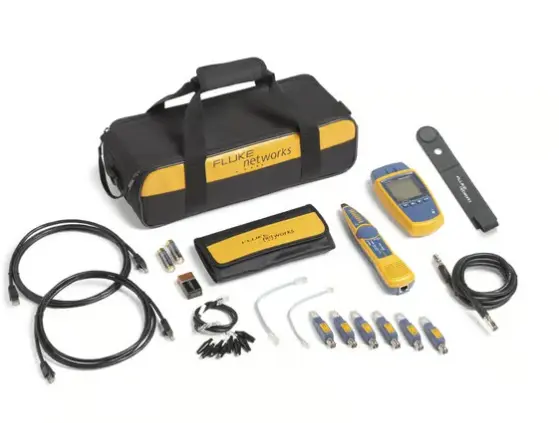 KIT PROFESIONAL DE VERIFICADOR DE RED MICROSCANNER2, PARA COMPROBACIÓN DE REDES DE VOZ, DATOS Y VIDEO, CON PANTALLA LCD RETROILUMINADA MOSTRAR RESULTADOS DE COMPROBACIÓN MÚLTIPLES SIMULTÁNEAMENTE ADMITE CABLE DE BAJO VOLTAJE SIN ADAPTADORES ADICIONALES MAPA DE CABLEADO GRÁFICO PARA DIAGNÓSTICOS CLAROS INCLUYE SONDA INTELLITONE PRO 200 LONGITUD Y FALLOS DE CABLE IDENTIFICADOS FÁCILMENTE MODELO: MS2-KIT MARCA: FLUKE NETWORKS 