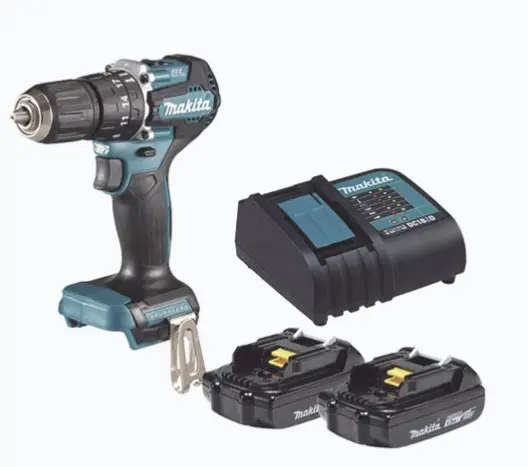 ROTOMARTILLO/TALADRO INALÁMBRICO SIN CARBONES, BROQUERO DE 1/2", 1,700 RPM, 18V, TORQUE: 42 N.M C/2 BAT. (1.5AH) Y CARGADOR. MOTOR SIN CARBONES PARA MAYOR EFICIENCIA VELOCIDADES DE 0-1,700 Y 0-500 RPM TORQUE MÁXIMO DE 40 NM DE BLOQUEO CAPACIDAD PERFORACIÓN: 13 MM ACERO Y MAMPOSTERÍA PESO NETO LIGERO ENTRE 1.4-1.7 KG MODELO: DHP487SYX2 MARCA: MAKITA 