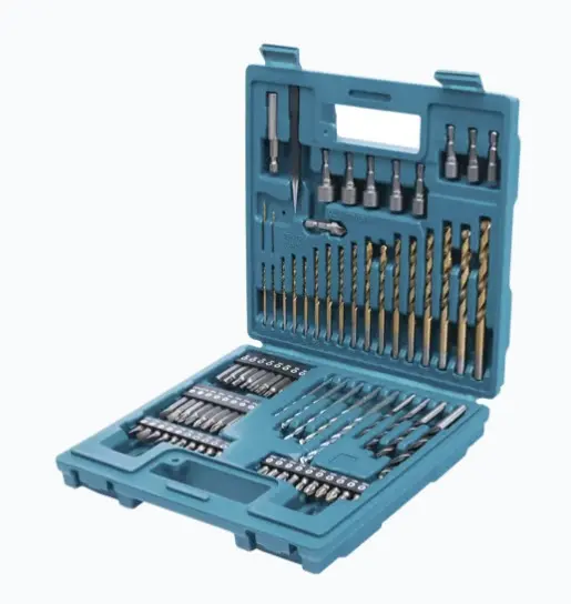 JUEGO DE ACCESORIOS MULTIPROPOSITO 75 PIEZAS KIT DE 75 PIEZAS PARA MÚLTIPLES APLICACIONES INCLUYE BROCAS HSS-TIN PARA METAL DE ALTA PRECISIÓN VARIEDAD DE PUNTAS PH, PZ PARA AJUSTES VERSÁTILES BROCAS ESPECIALES P/CONCRETO Y MADERA, 4MM A 8MM ADAPTADOR MAGNÉTICO PARA CAMBIOS RÁPIDOS DE PUNTAS MODELO: B-49373 MARCA: MAKITA 