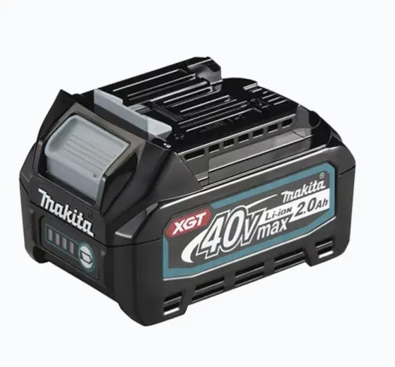 BATERÍA XGT LITIOÂ€‘ION DE 40V 2.0AH BATERÍA DE 40V PARA POTENCIA CONFIABLE CONSTRUCCIÓN RESISTENTE Y DURADERA DE LARGA VIDA ÚTIL DISEÑO COMPACTO Y LIGERO PARA FÁCIL TRANSPORTE COMPATIBLE CON MÚLTIPLES HERRAMIENTAS MAKITA ELÉCTRICAS TECNOLOGÍA DE CARGA RÁPIDA PARA MAYOR PRODUCTIVIDAD MODELO: 191L290 MARCA: MAKITA 