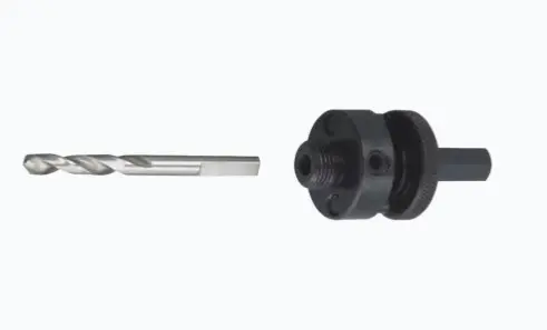 ÁRBOL ADAPTADOR DE 3/8 PARA BROCA SIERRA DE 9/16" A 1-1/8". ADAPTADOR SIERRA 3/8' PARA PERFORACIONES PRECISAS COMPATIBLE CON TALADROS DE 3/8' Y 1/2' SOPORTA BROCAS DE 9/16' A 1-1/8' GUÍA DE PERFORACIÓN SOBRE UN SOLO EJE FÁCIL INSTALACIÓN EN MÚLTIPLES TALADROS MODELO: D-21-820 MARCA: MAKITA 