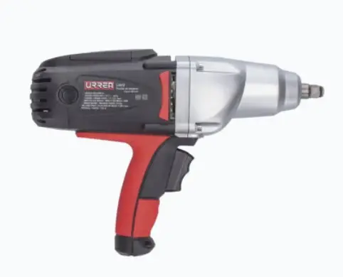PISTOLA DE IMPACTO ELÉCTRICA 1/2" / 1,100 W / 120 V. CAJA DE ENGRANES METÁLICA, ALTA DURABILIDAD INTERRUPTOR PARA CAMBIO FÁCIL DE ROTACIÓN CAPACIDAD 1/2' CON MEDIDA DE CUADRO 1/2' 3000 IMPACTOS POR MINUTO, ALTA EFICIENCIA VELOCIDAD SIN CARGA HASTA 2200 RPM MODELO: SYS-LI-812 MARCA: URREA 