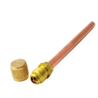 VÁLVULA TIPO PIVOTE MARCA AVALY DE 1/4" SOLDAR CON TAPÓN