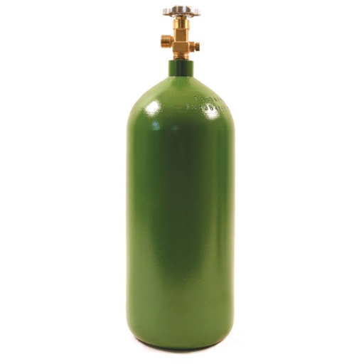 TANQUE PARA OXIGENO VERDE 40 PIES CUBICOS MARCA UNIWELD R40