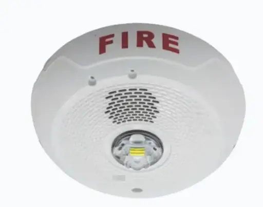 SIRENA CON LÁMPARA LED ESTROBOSCÓPICA, MONTAJE EN TECHO, NIVEL DE CANDELAS SELECCIONABLE, COLOR BLANCO MODELO:PC2WLED MARCA: SYSTEM SENSOR    